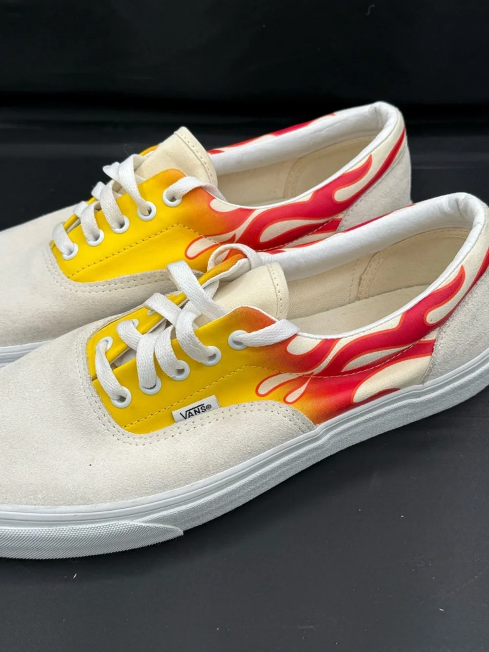 Vans Flame Era Sneakers Mens 11 Y2K Skater Streetwear Fire Rare‎